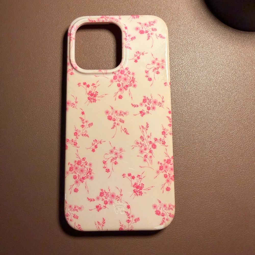 Velvet Caviar Pink Floral on White Phone Case